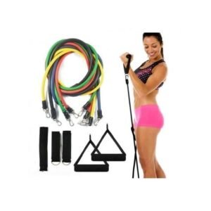 Resistance Band Set 11-Piece : Portable Home Gym for Strength Training & Fitness