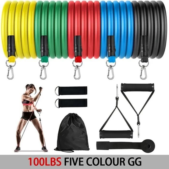 Resistance Band Set 11-Piece : Portable Home Gym for Strength Training & Fitness